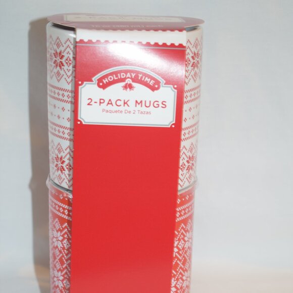New 2021 Walmart 2 Pack Christmas Mugs Cups - Picture 3 of 9